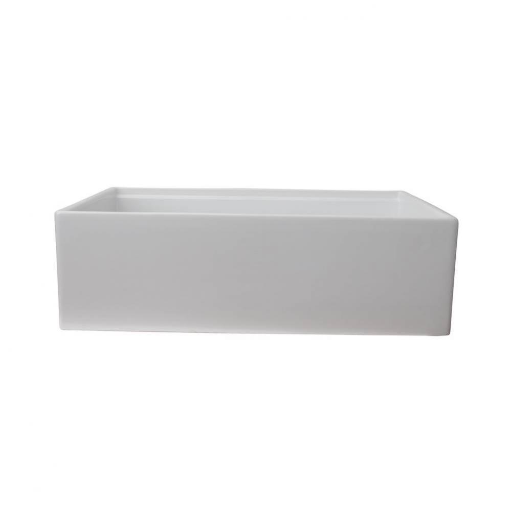Crofton 33''  Single Bowl Sink w/Ledge,Plain Front,White