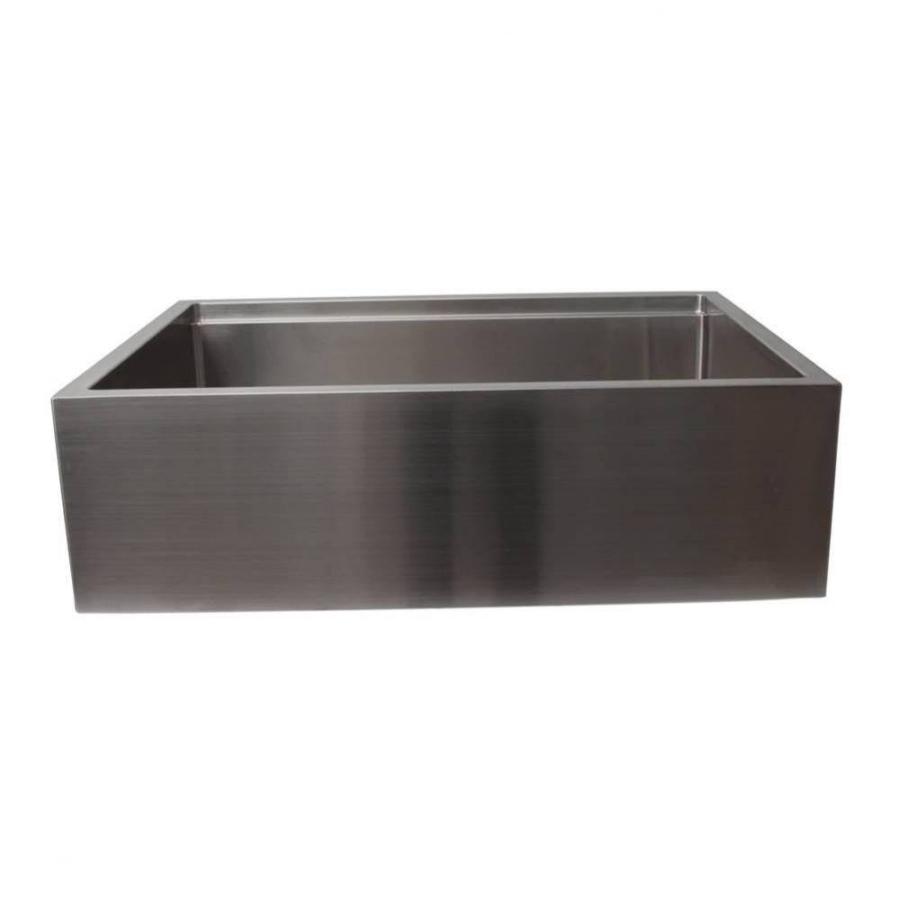 Bailey 30'' Stainless Steel Sngle Bowl Apron Front Sink w/Ledge