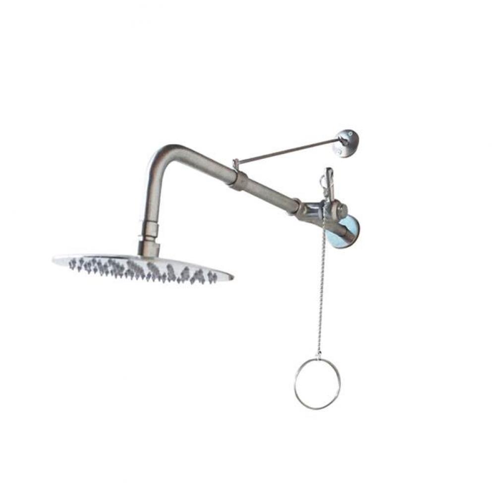 Outdoor Shower Wall Mount 8'' Supports 15'',Brushed Stainless