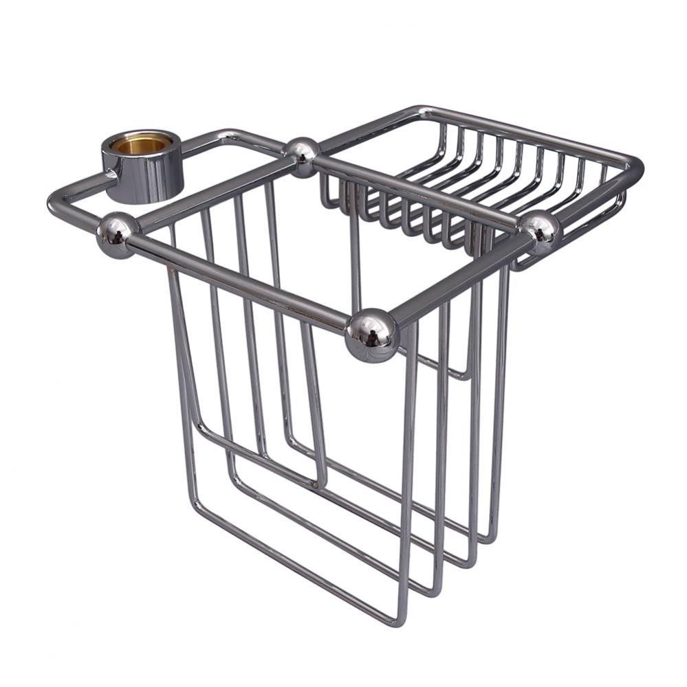 Bath Caddy for Shower RiserPolished Chrome