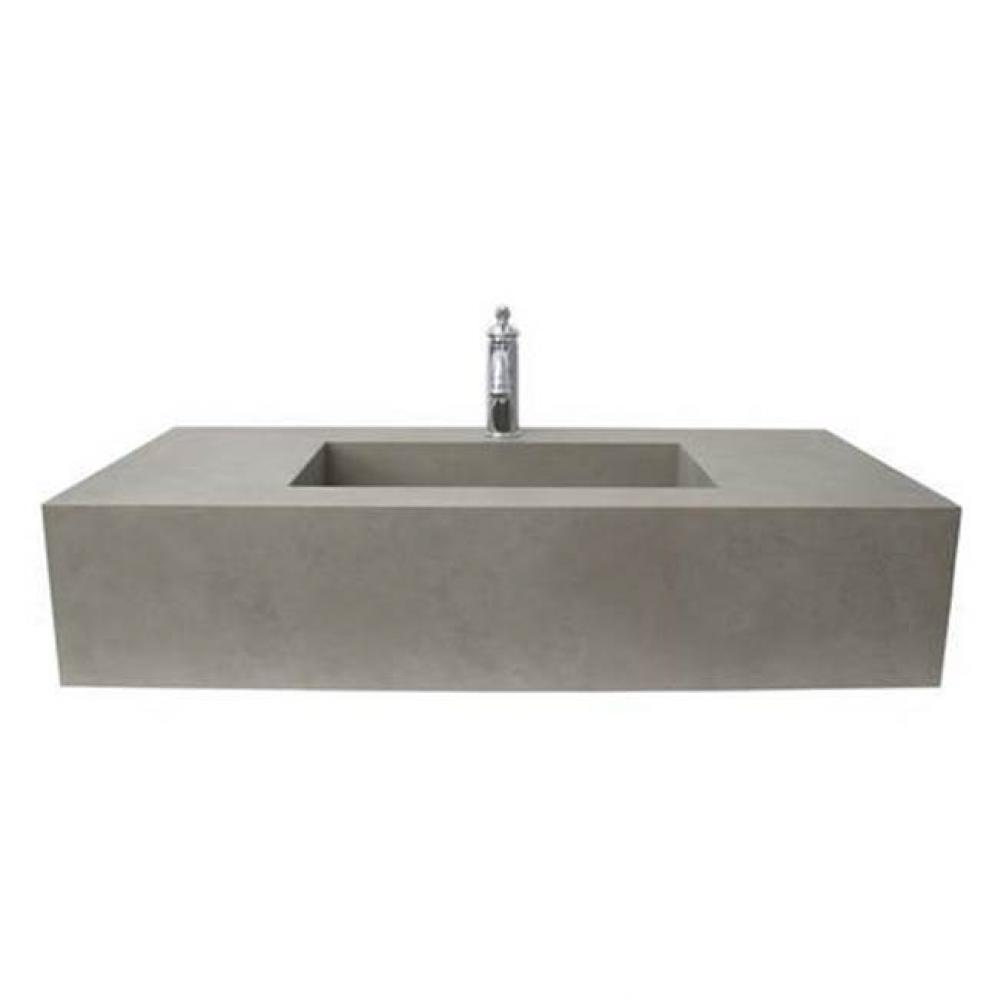 Precious 40-5/8'' Porcelain 1- Hole,WallHung,w/Drain CoolGray