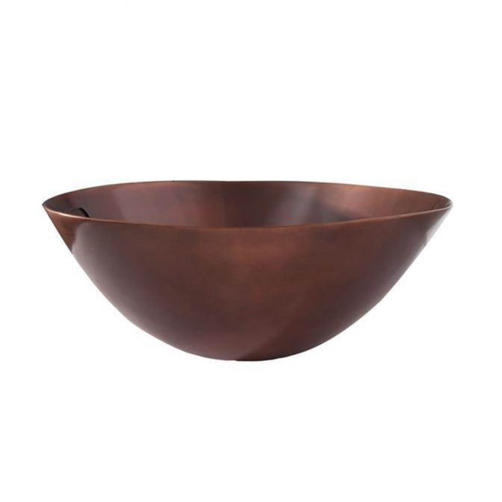Iverson 20'' Oval Basin Smooth DBL Layer,NO OF,Antique Copper