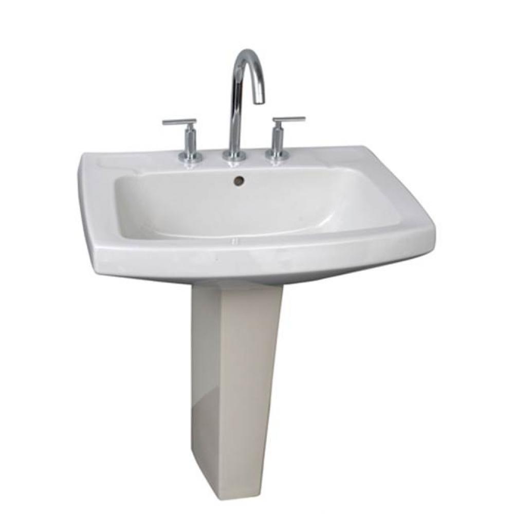 Galaxy 28'' Ped Lav - White 8'' Widespread