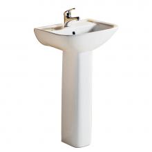 Barclay C/3-120WH - Lara Ped Lav Column White