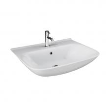 Barclay 4-1108WH - Eden 450 Wall-Hung Basin, 8'' Widespread, White