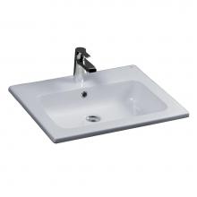 Barclay 4-158WH - Cilla 24'' Drop-In Basin 8'' cc, White