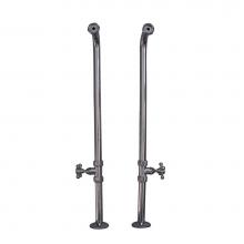 Barclay 4502MC-37-CP - 37-1/2'' Freestanding Tub Sup. w/ Stops, Cross Handles-CP