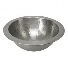 Barclay 6722-PE - Aldwyn Round Undermount Basin,  Hammered Pewter