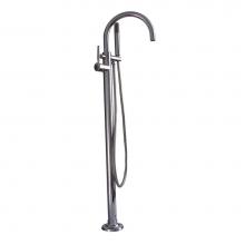 Barclay 7922-CP - Dolan Freestanding Gooseneck Tub Filler, Polished Chrome