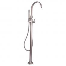 Barclay 7954-ML-BN - Dixville Freestanding Faucet with Metal Lever handles, BN