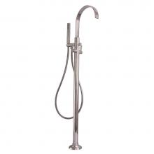 Barclay 7954-ML-PN - Dixville Freestanding Faucet with Metal Lever handles, PN