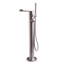 Barclay 7956-SB - Mcway  Freestanding Thermosta Tub Filler, Brushed Stainless