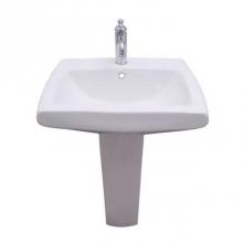Barclay 3-456WH - Ambrose Pedestal for 6'' Center Set, Overflow, White