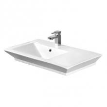 Barclay 4-359WH - Opulence Above counter Basin 31'', White, Rect Bowl, 4'' cc