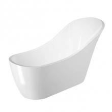 Barclay ATSN70FIG-CP - McGuire AC Slipper Tub WH, 68'' w/Internal Drain Pipe, CP