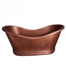 Barclay COTDSN66P-AC - Allegro Copper Dbl Slipper,66'' No Holes, Hammered Antique