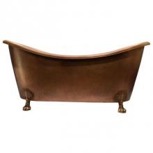 Barclay COTDSN68-AC-AC - Celana 68'' DBL Slipper Copper Tub,ClawFoot AC,Antique Copper