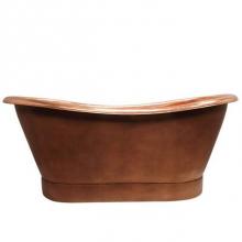 Barclay COTDSN70B-SAP - Chopin Dbl Slipper Tub w/ Base 70'', Polished Int, No Holes