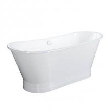 Barclay CTBATN68-WH - Wakely Cast Iron Tub w/ Base, WH, 68'', No Holes