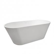 Barclay RTOVN68-WH - Nishi 68'' BARstone Freestanding Tub, White Matte, No Holes