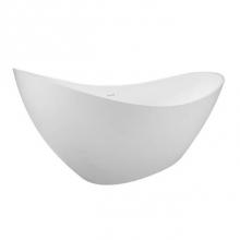 Barclay RTSN73-WH - Britta BARstone Slipper Tub, No Holes, OF Slot, White Matte