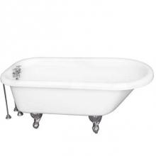 Barclay TKADTR60-WCP7 - Tub Kit 60'' AC Roll Top, Tub Filler, Supplies, Drain-Chrome