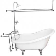 Barclay TKADTS60-WCP4 - Tub Kit 60'' AC Slipper, Shwr Unit, Supplies, Drain-Chrome