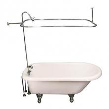 Barclay TKATR60-BCP6 - Tub Kit 60'' AC Roll Top, Shwr Unit, Supplies, Drain-Chrome