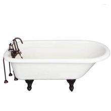 Barclay TKATR60-BORB2 - Tub Kit 60'' AC Roll Top, Tub Filler, Supplies, Drain-ORB