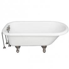 Barclay TKATR67-WBN3 - Tub Kit 67'' AC Roll Top, Tub Filler, Supplies, Drain-BrNkl