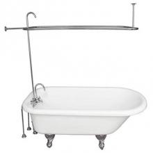 Barclay TKATR67-WCP1 - Tub Kit 67'' AC Roll Top, Shwr Unit, Supplies, Drain-Chrome