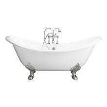 Barclay TKCTDSH-CP1 - Tub Kit 71'' CI Dbl Slipper Filler, Supplies, Drain-Chrome