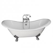 Barclay TKCTDSN-CP5 - Tub Kit 71'' CI Dbl Slipper Filler, Supplies, Drain-Chrome