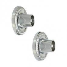 Barclay 354-CP - Decorative Round Flange 1'', Pair, Polished Chrome