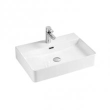 Barclay 4-1044WH - Adolfo 23'' Rectangular,4'' CC hole, Basin, White