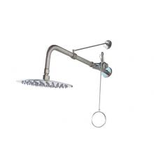 Barclay OSH104-SB - Outdoor Shower Wall Mount 8'' Supports 15'',Brushed Stainless