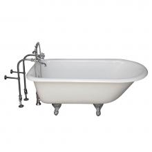 Barclay TKCTRN67-CP9 - Tub Kit 67'' CI Roll Top,Tub Filler, Supplies, Drain-Chrome