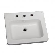 Barclay B/3-1088WH - Resort 650 Basin only, White-8'' Widespread
