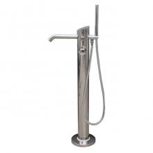 Barclay 7958-SP - Larkin  Freestanding Thermo Tub Filler, Polished Stainless