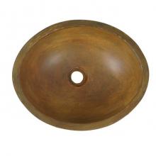 Barclay 5-301VBC - Caspar Large Oval Cement Vessel, Vintage Brown