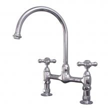 Barclay KFB510-MC2-CP - Harding Kitchen Bridge Faucet Metal Cross Handles,CP