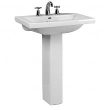 Barclay 3-264WH - Mistral 510 Pedestal Lavatory 4''cc, White