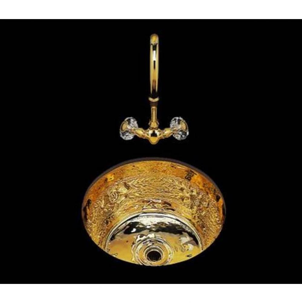 Large Round Prep/Bar Sink. Garland Pattern, Undermount & Drop In