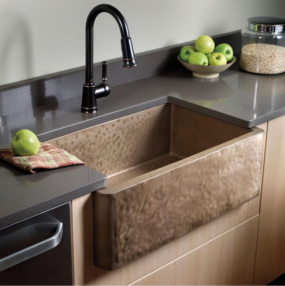 Zabrina, Farmhouse Sink, Textured Pattern, Undermount & Drop In
