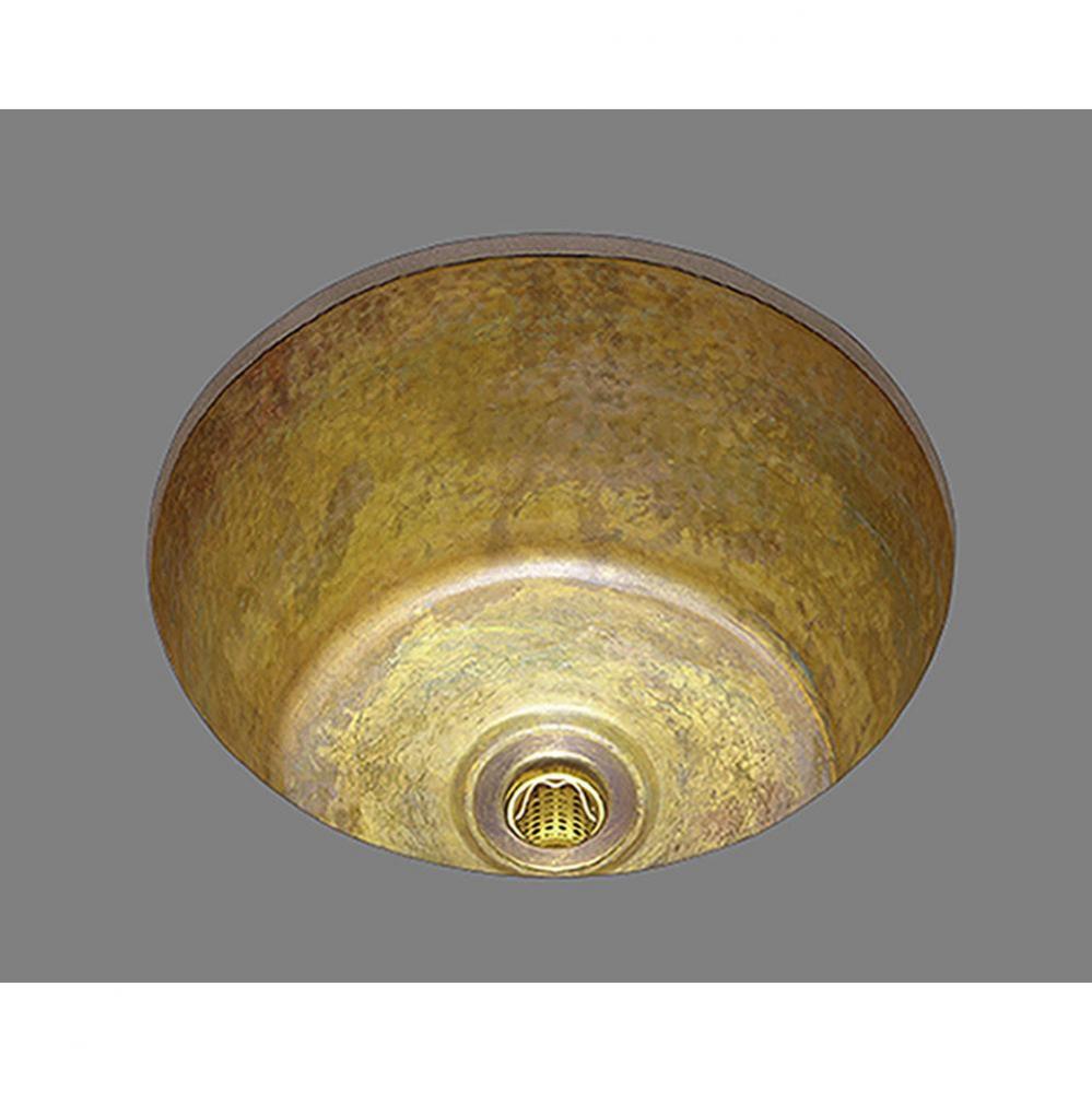 Medium Round Bar Sink. Plain Pattern, Undermount & Drop In