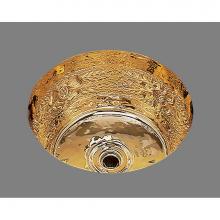 Bates and Bates B0575R.WB - Small Round Bar Sink. Riatta Pattern, Undermount & Drop In