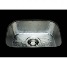 Bates and Bates B1513P.WC - D-Bowl Prep Sink Plain Pattern, Undermount & Drop In