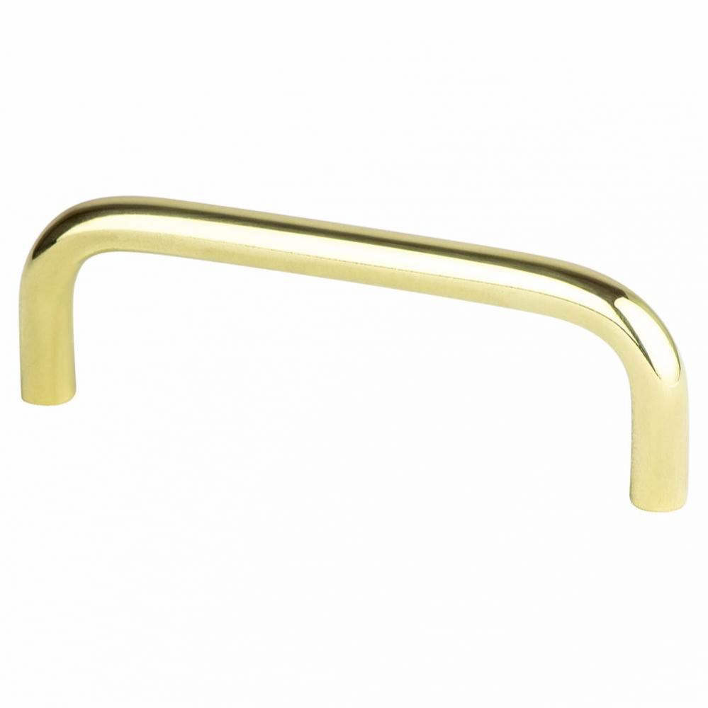 Zurich 3 1/2in Polished Brass Pull