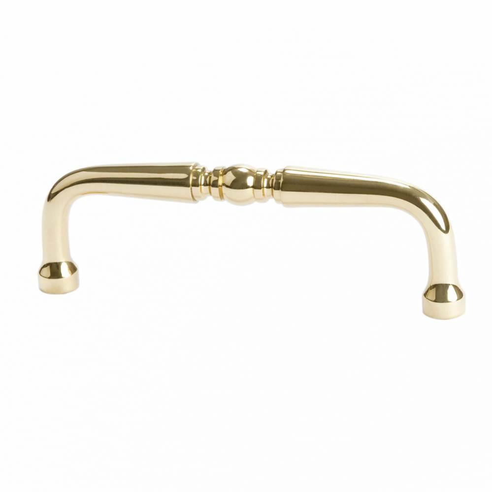 Plymouth 3 1/2in Polished Brass Pull