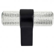 Berenson 5066-4BPN55-P - Radial Reign Brushed Nickel Bar and Matte Black Post Knob
